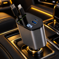 4-in-1 Retractable Fast Car Charger